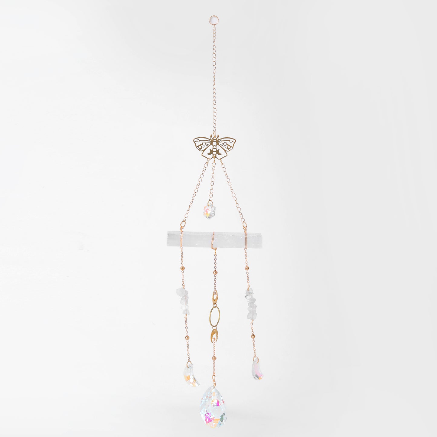 Star Coded | Divine Radiance | Suncatcher with Clear Quartz, Selenite & Prism