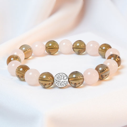 Anger Release | Rose Quartz & Smoky Quartz Mixel