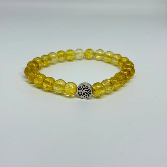 Citrine bracelet for abundance, vitality, creativity, financial growth, confidence, and personal power — amplifies success when paired with Green Jade.