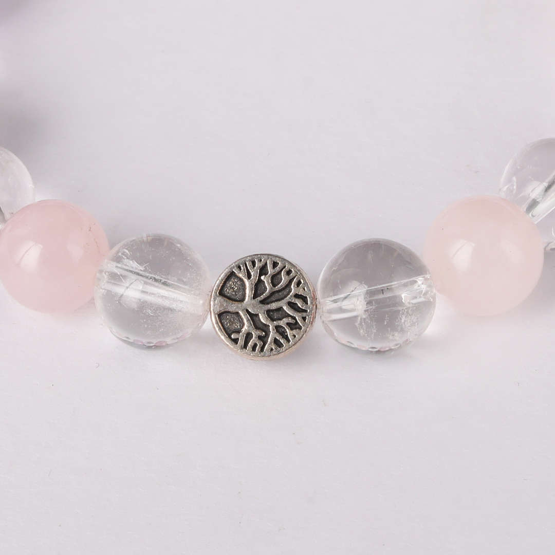 Find Your Forever | Rose Quartz & Clear Quartz Bracelet