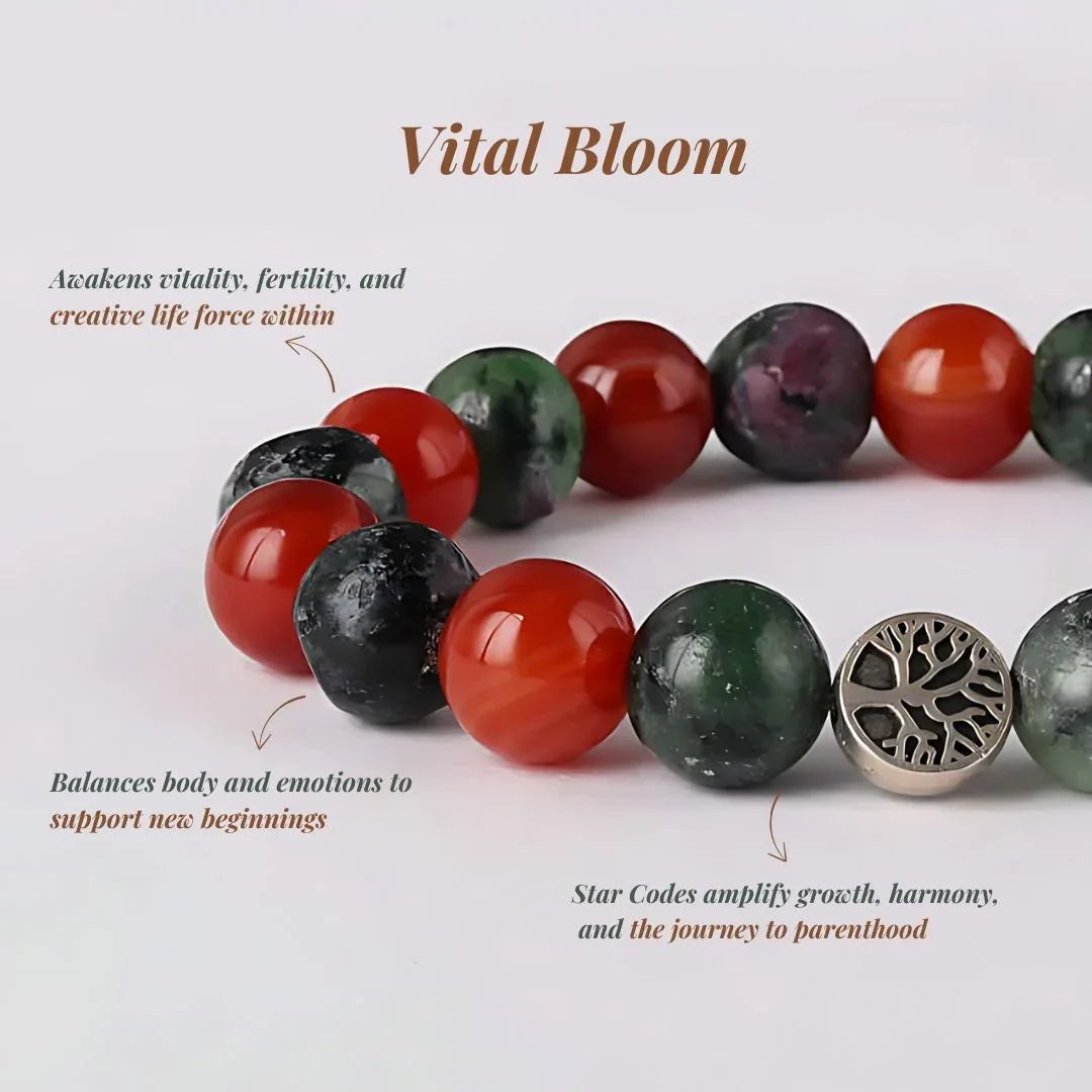 Star Coded | Vital Bloom | African Ruby Zoisite & Carnelian Mixel