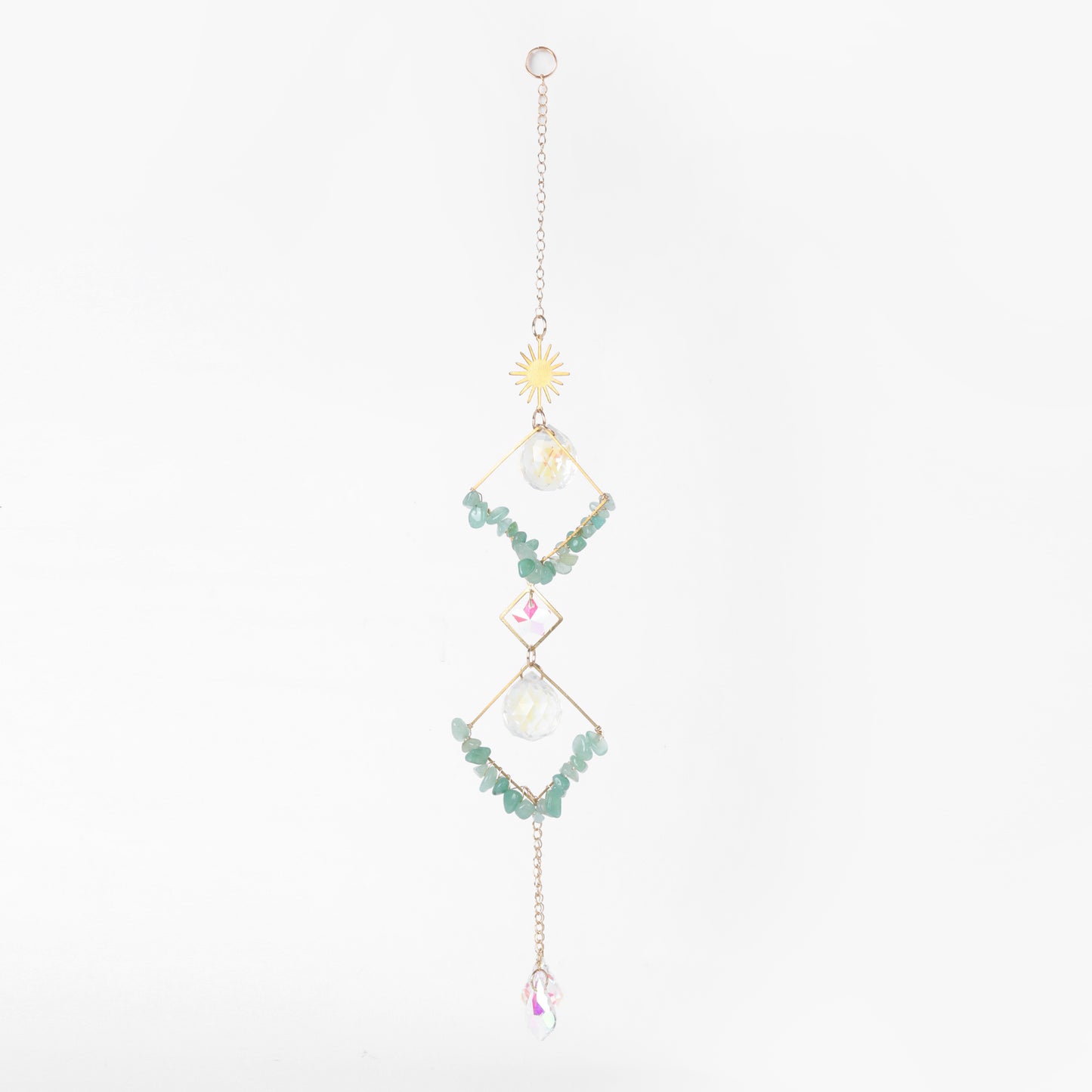 Star Coded | Wealth Portal | Suncatcher with Green Aventurine & Prism