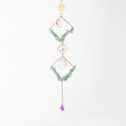 Star Coded | Wealth Portal | Suncatcher with Green Aventurine & Prism