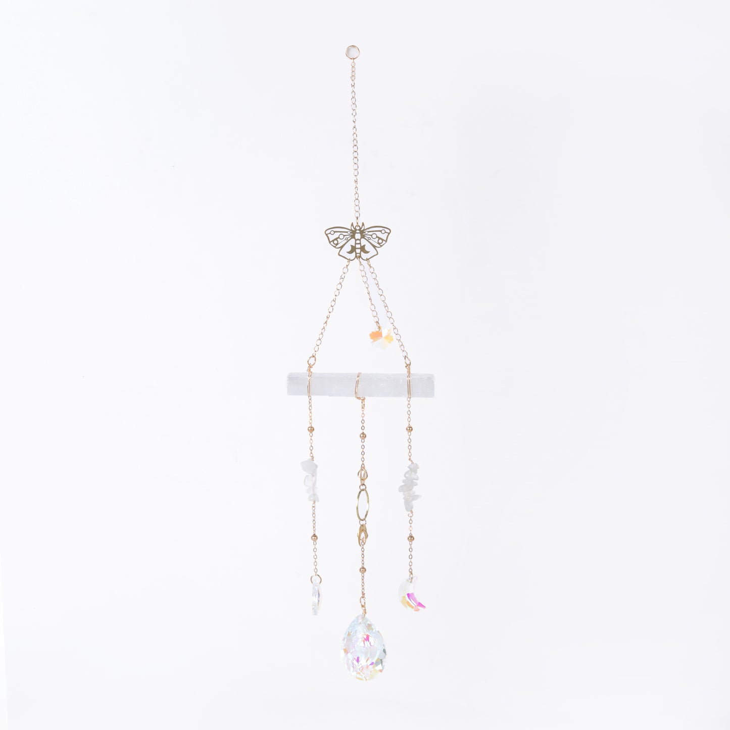 Star Coded | Divine Radiance | Suncatcher with Clear Quartz, Selenite & Prism