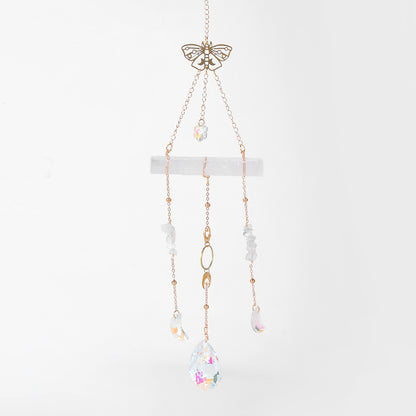 Star Coded | Divine Radiance | Suncatcher with Clear Quartz, Selenite & Prism