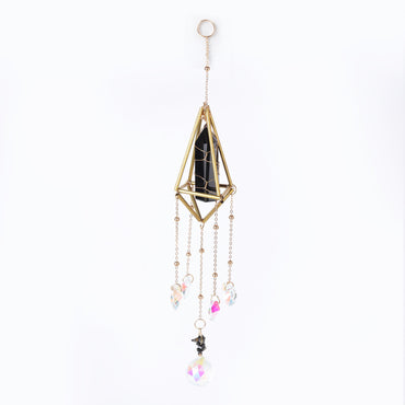 Star Coded | Shadow Shield | Prism & Black Obsidian SunCatcher
