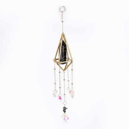 Star Coded | Shadow Shield | Prism & Black Obsidian SunCatcher