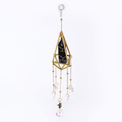 Star Coded | Shadow Shield | Prism & Black Obsidian SunCatcher