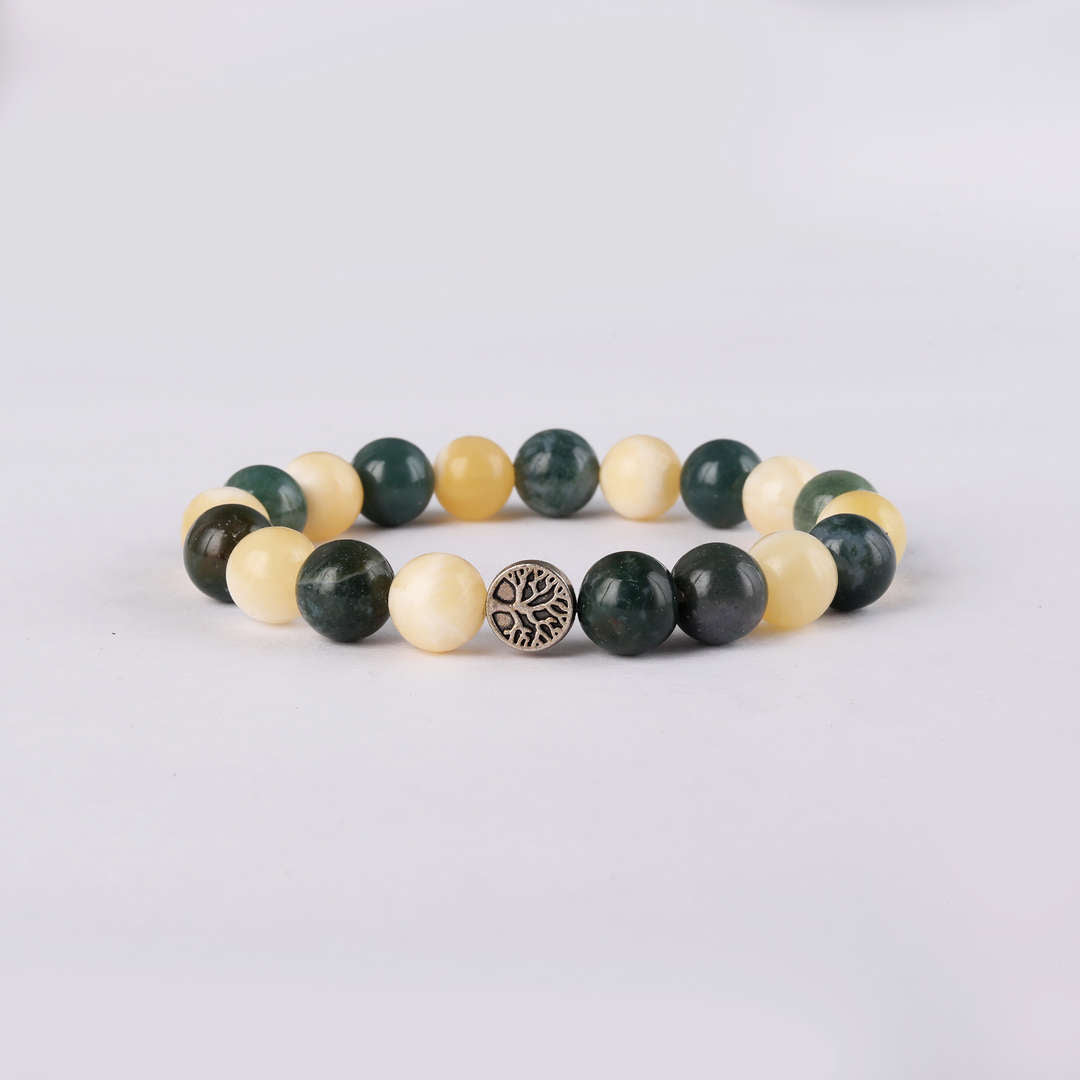 Manifest Wealth | Citrine & Green Onyx Crystal Bracelet