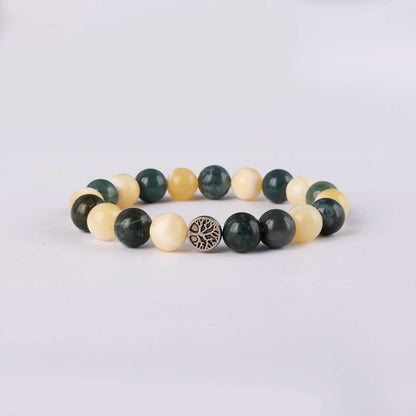 Manifest Wealth | Citrine & Green Onyx Crystal Bracelet