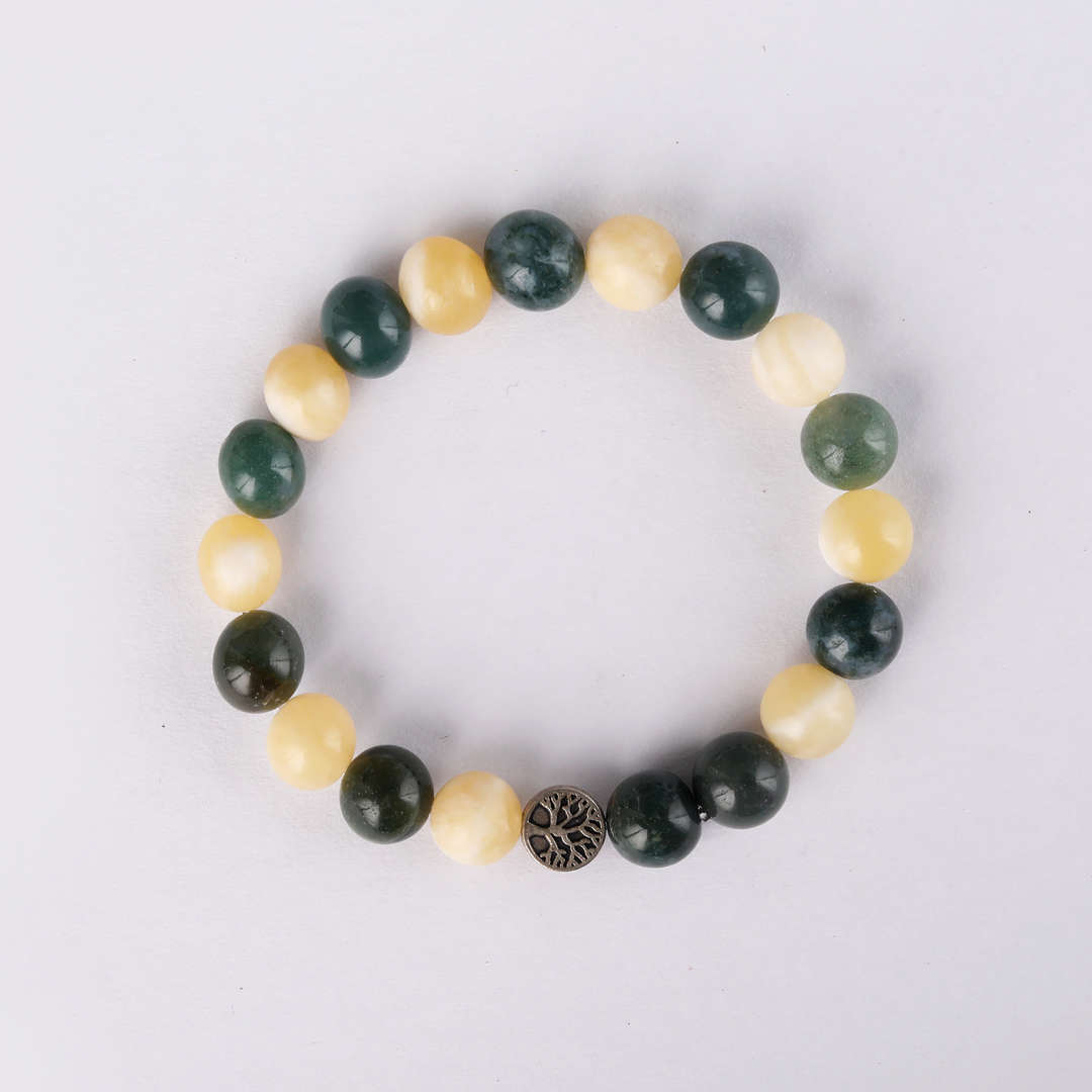 Manifest Wealth | Citrine & Green Onyx Crystal Bracelet