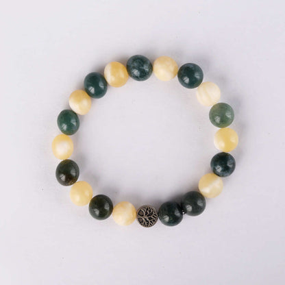 Manifest Wealth | Citrine & Green Onyx Crystal Bracelet
