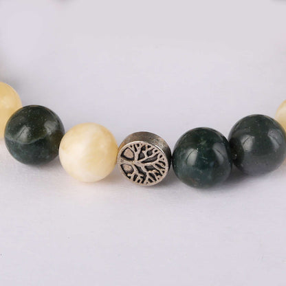 Manifest Wealth | Citrine & Green Onyx Crystal Bracelet