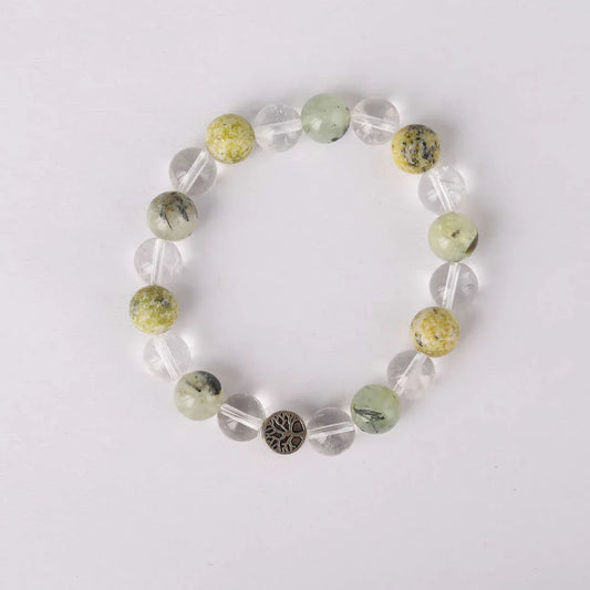 Star Coded | Health Is Your True Wealth |  Prehnite & Serpentine Mixel