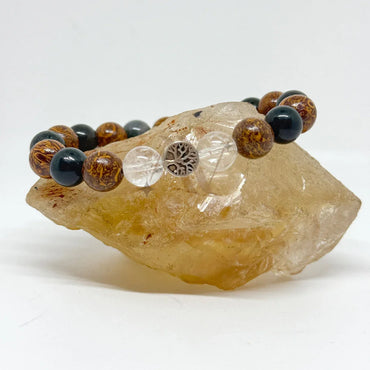 Diabetes Be Gone, Maryam & Bloodstone bracelet for diabetes support, detoxification, circulation, grounding energy, emotional balance, and enhanced healing with Star Codes.