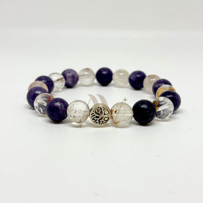 Mental Clarity | Sodalite & Ludolite Crystal Bracelet