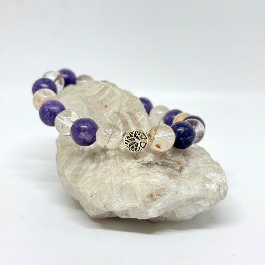 Mental Clarity | Sodalite & Ludolite Crystal Bracelet