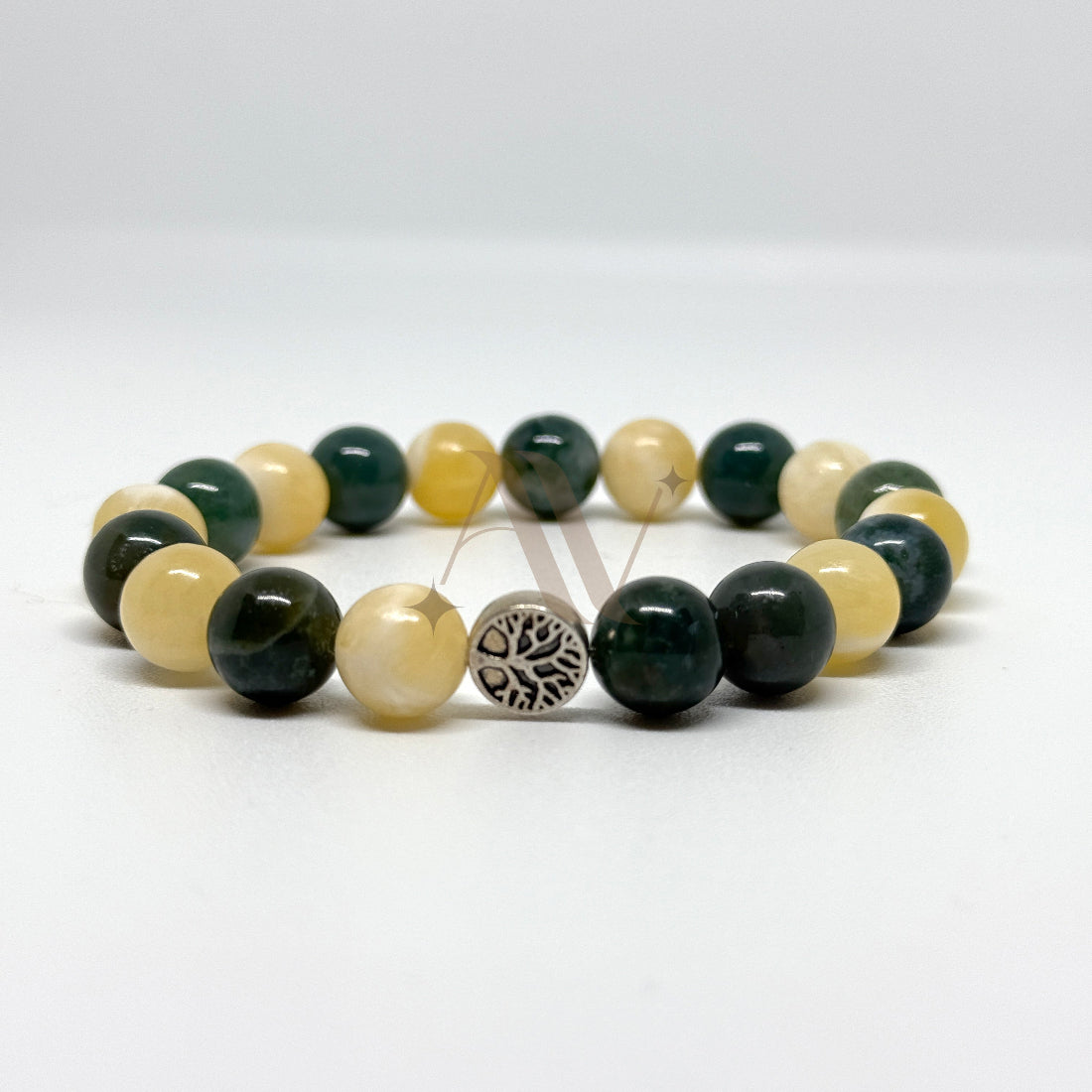 Open Road Open Possibilities | Bloodstone & Cat Eye Crystal Bracelet