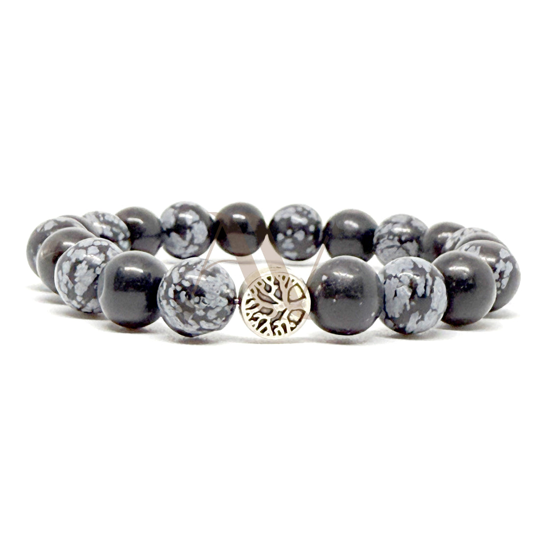 Karmic Imprints Removal | Snowflake Obsidian Crystal Bracelet