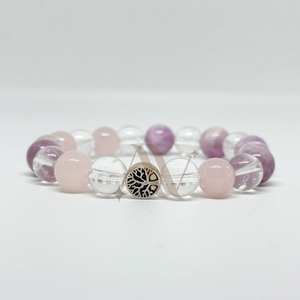 Find Your Forever | Rose Quartz & Clear Quartz Bracelet