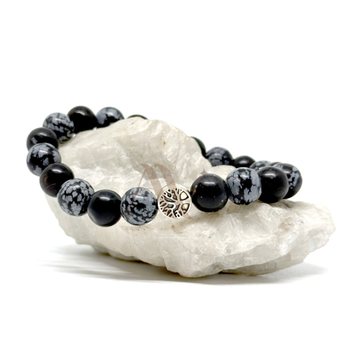 Karmic Imprints Removal | Snowflake Obsidian Crystal Bracelet