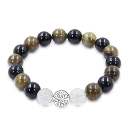 No Negativity | Labradorite & Black Tourmaline Mixel