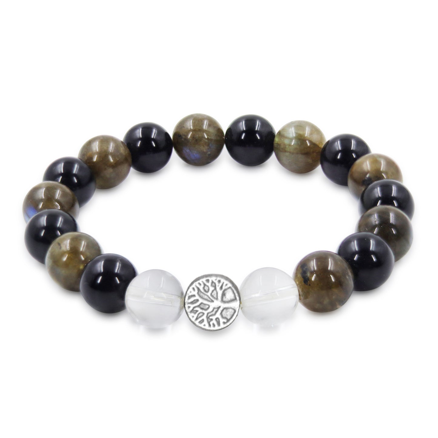 No Negativity | Labradorite & Black Tourmaline Mixel