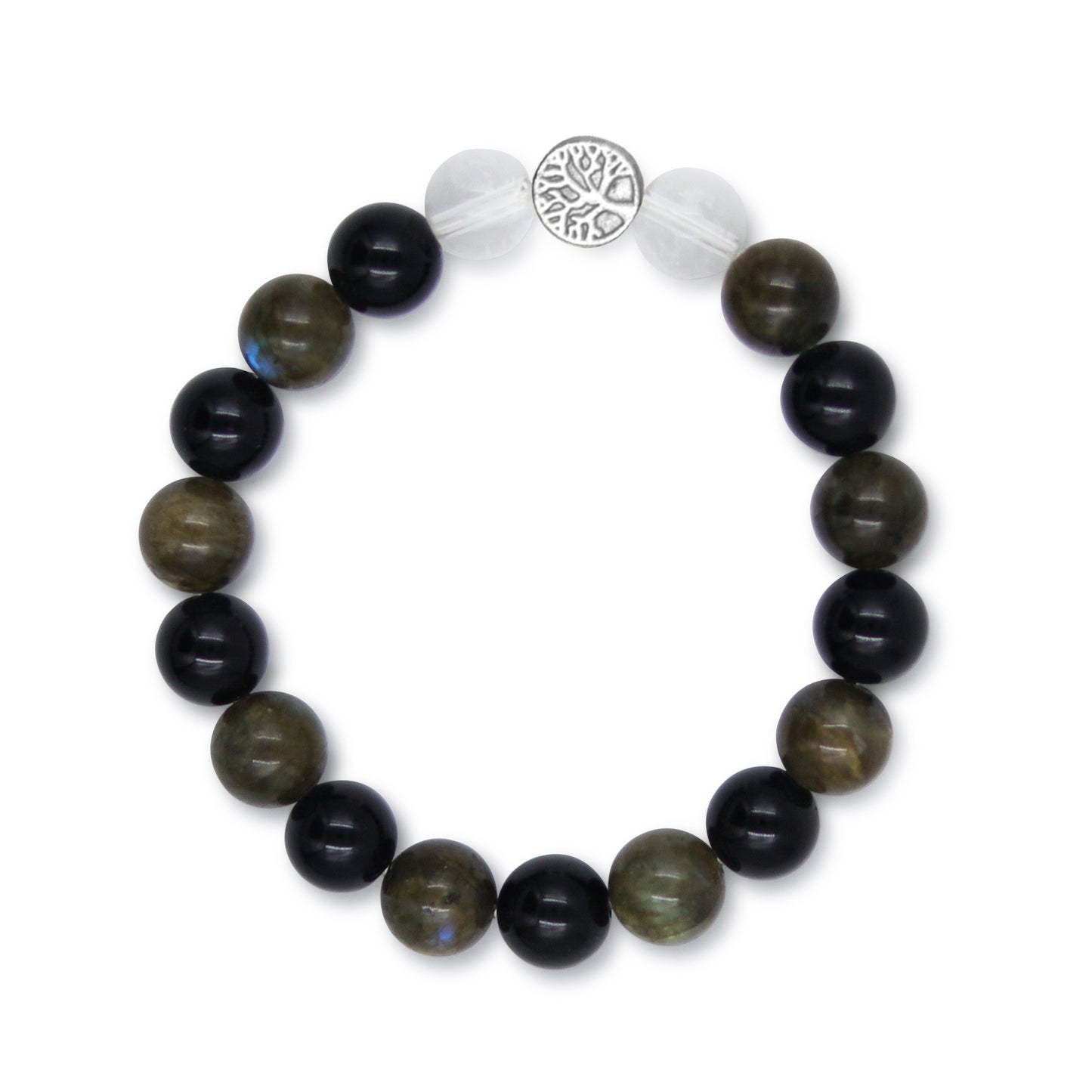 No Negativity | Labradorite & Black Tourmaline Mixel