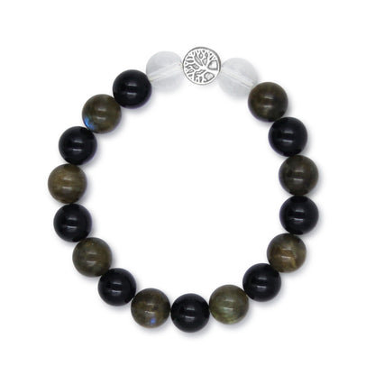 No Negativity | Labradorite & Black Tourmaline Mixel