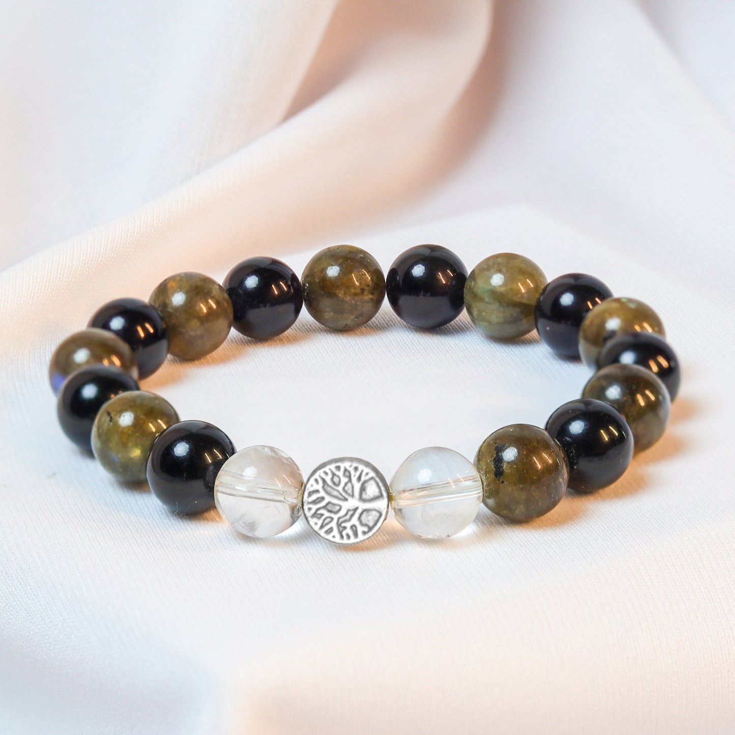 No Negativity | Labradorite & Black Tourmaline Mixel