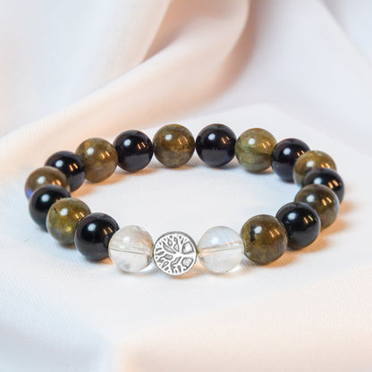 No Negativity | Labradorite & Black Tourmaline Mixel