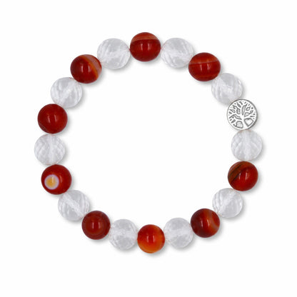 Sacral Healing | Carnelian & Clear Quartz Mixel