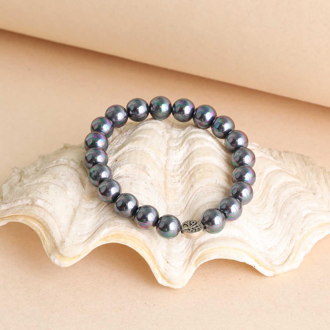 Universal Blessing, Elite Shungite bracelet for EMF protection, negativity removal, energy purification, emotional clarity, and enhanced well-being with Star Codes.

