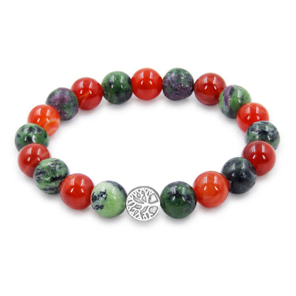 Vital Bloom | African Ruby Zoisite & Carnelian Mixel