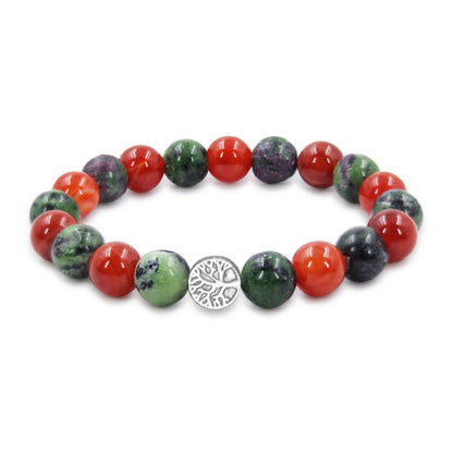 Vital Bloom | African Ruby Zoisite & Carnelian Mixel