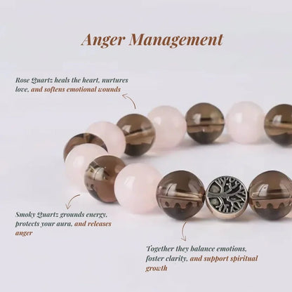 Star Coded | Anger Management | Rose Quartz & Smoky Quartz Mixel