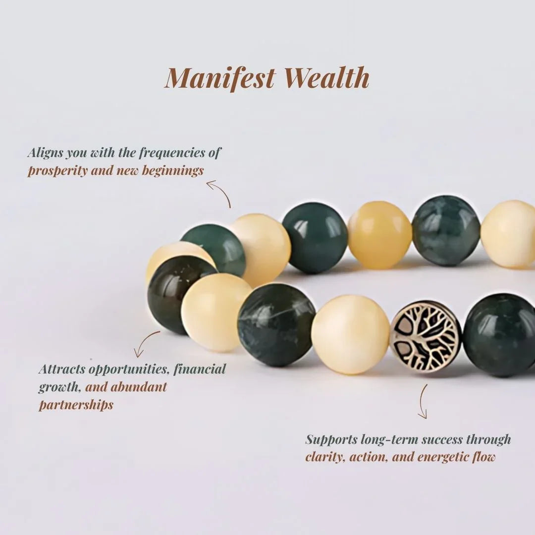 Star Coded | Manifest Wealth | Citrine & Green Onyx Mixel