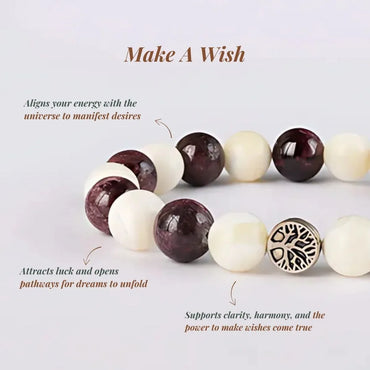 Make A Wish | Garnet & Mother of Pearl Mixel