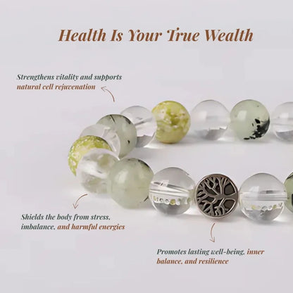 Star Coded | Health Is Your True Wealth |  Prehnite & Serpentine Mixel