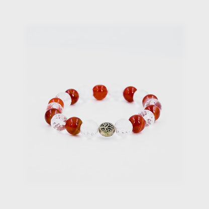 Sacral Healing | Carnelian & Clear Quartz Mixel